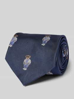Polo Ralph Lauren Zijden stropdas met motiefstitching