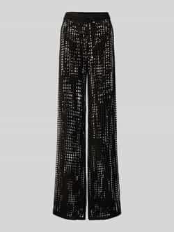 Guess Wide leg gehaakte broek met ajourpatroon