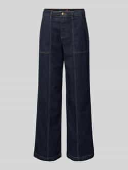 Buena Vista Wide leg jeans met siernaden