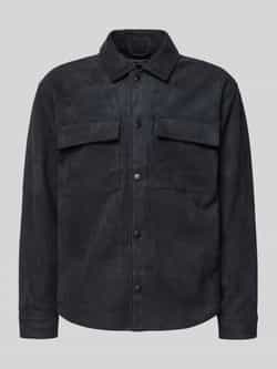 Only & Sons Regular fit jack in suèdelook met klepzakken op de borst model 'RAVI'