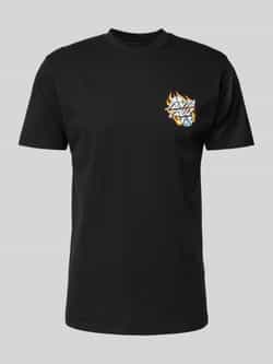 Santa Cruz T-shirt Flaming dice dot chest t-shirt