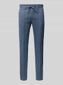 Zuitable Slim fit stoffen broek met tunnelkoord model 'Sparta Flex'