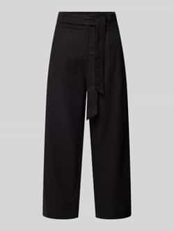 S.Oliver RED LABEL Wide leg linnen broek met verkort model