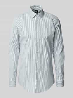 Boss Slim fit zakelijk overhemd met kentkraag model 'Hank'