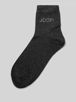 JOOP! Collection Sokken met label met strass-steentjes model 'Glam'