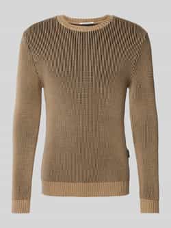 Replay Gebreide pullover met ribboorden