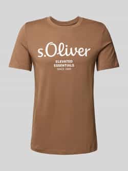s.Oliver RED LABEL Regular fit T-shirt van puur katoen met grote labelprint