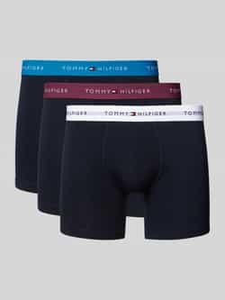 Tommy Hilfiger Boxershort met elastische band met label in een set van 3 stuks