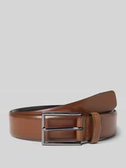 JOOP! Collection Leren riem met reliëflogo