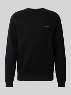 BOSS Green Pullover met labelprint model 'Ritor'