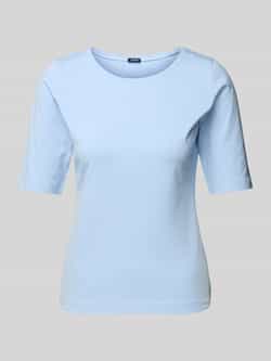 Joop! T-shirt met geribde ronde hals model 'Tamira'