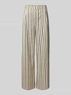 Jake*s Collection Straight leg stoffen broek met bandplooien