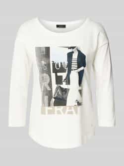 Monari Shirt met lange mouwen en motiefprint