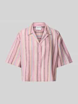Jake*s Casual Linnen blouse met streepmotief