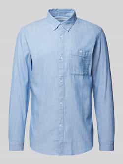 Tom Tailor Denim Regular fit overhemd van puur katoen