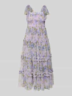 Lace & Beads Cocktailjurk met vierkante hals