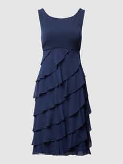 Swing Cocktailjurk van chiffon in laagjeslook