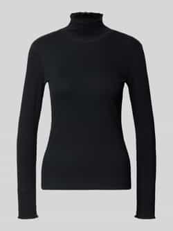 Marc Cain Shirt met lange mouwen en opstaande kraag