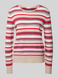 Christian Berg Woman Gebreide pullover van viscosemix met ronde hals