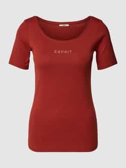 Esprit T-shirt met labeldetail