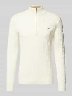 Gant Gebreide pullover met kabelpatroon