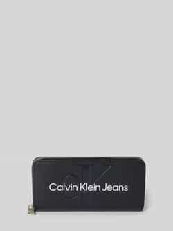 Calvin Klein Jeans Ritssluiting Portemonnee Herfst Winter Collectie Black Dames
