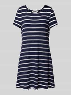 Apricot T-shirtjurk van viscose met ronde hals