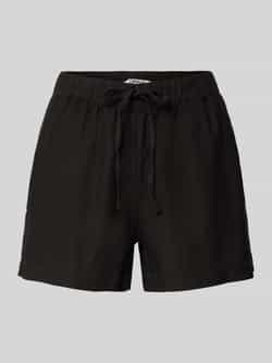 Only Loose fit korte broek van een mix van viscose en linnen model 'CARO'