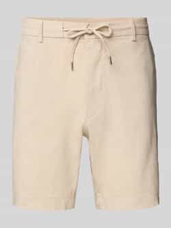 Boss Regular tapered fit korte broek met tunnelkoord model 'Kane'