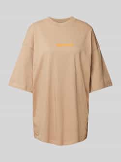 Review Oversized T-shirt met labelprint