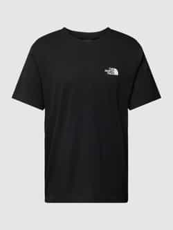 The North Face Zwarte Simple Dome Korte Mouw T-shirt Black Heren