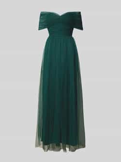 Lace & Beads Avondjurk met carmenhals
