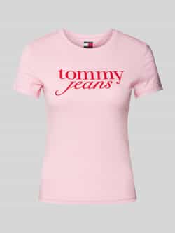 Tommy Jeans T-shirt met labelprint