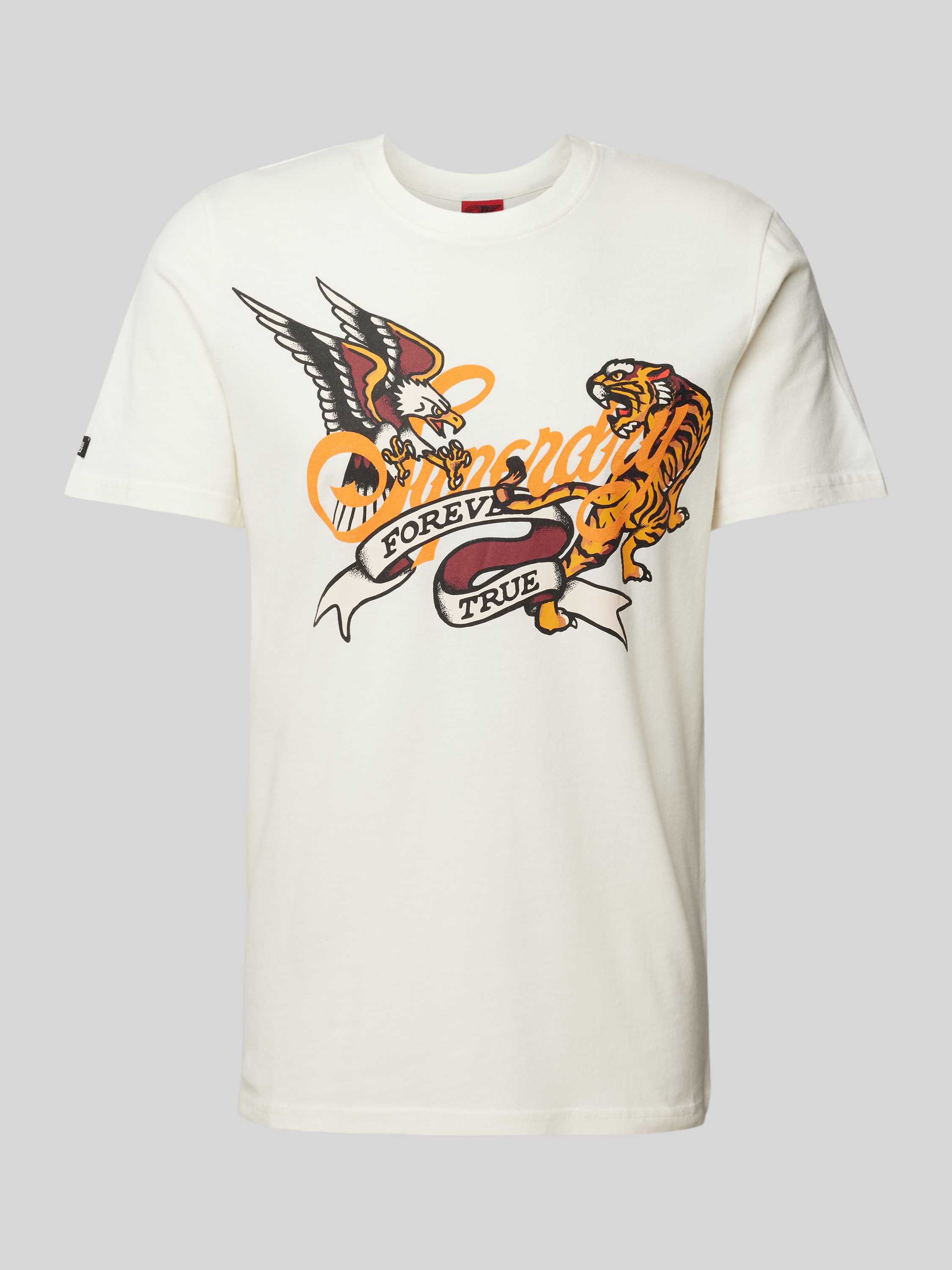 Superdry T-shirt met motief- en statementprint model 'TATTOO SCRIPT'