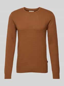 Blend Gebreide pullover met structuurmotief