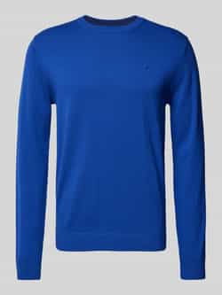 Tom Tailor Gebreide pullover met labelstitching model 'BASIC'