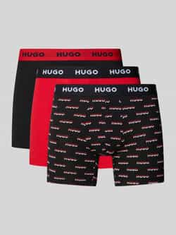 HUGO Boxershort met elastische logoband in een set van 3 stuks