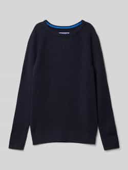 Jack & Jones Junior Gebreide trui JJPANNEL KNIT CREW NECK AW24 JNR