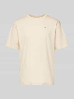 Scotch & Soda Essentieel Logo T-shirt voor Mannen Beige Heren