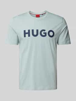 HUGO T-shirt met labelprint model 'DULIVIO'
