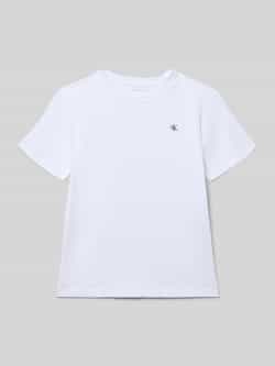 Calvin Klein Jeans Regular fit T-shirt met logopatch model 'Mono'