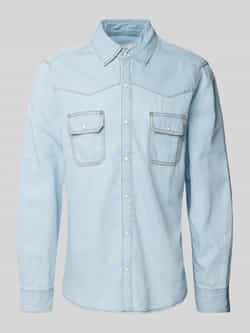 S.Oliver RED LABEL Regular fit jeansoverhemd van een katoenmix in western-stijl