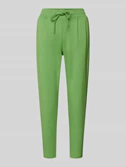 Ichi Stoffen broek met verkorte pasvorm model 'KATE'
