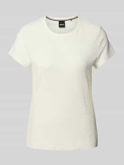 BOSS Black Women T-shirt met structuurmotief model 'Eventsy'