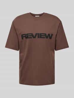 REVIEW T-shirt met labelprint
