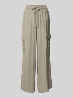 Jake*s Casual Wide leg cargobroek met elastische band