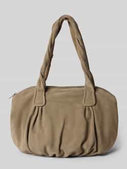 shopper met label in reliëf model 'LUCY'