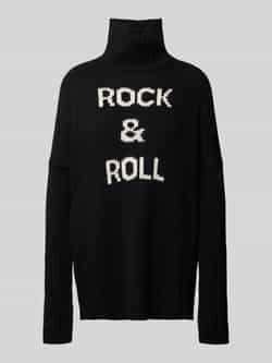 Zadig & Voltaire Gebreide pullover van wol met labelstitching model 'ALMA'