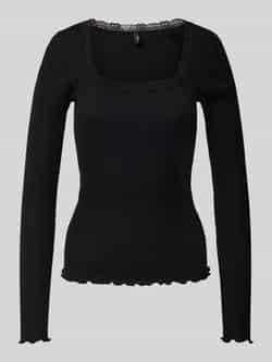 Only Slim fit shirt met lange mouwen van puur katoen model 'XENA'