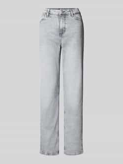 Pieces Straight fit jeans van een mix van katoen en elastaan model 'KELLY'
